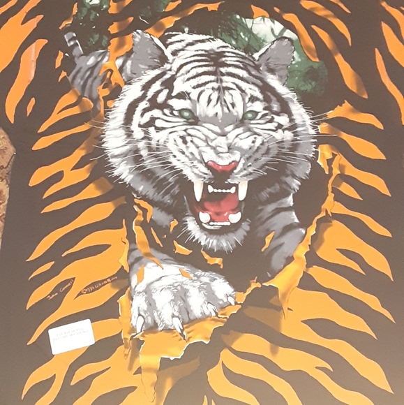 2X,vintage/NEW/never worn,vintage liquid blue brand, short sleeve tshirt, black - Picture 4 of 4